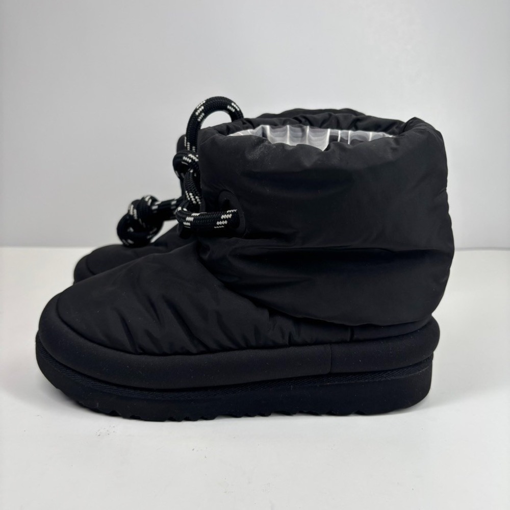 UGG Classic Maxi Short Kids' US Size 1 Black Puffer Winter‎ Snow Boots 1130773K - Picture 9 of 16